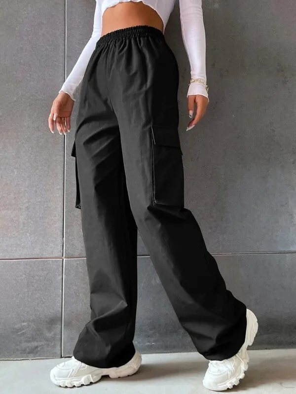 Women's Summer Thin High Waist Wide Leg Straight Casual Pants Breathable American Retro Sport Trousers Trendy Street Style Loose Fit display picture 3