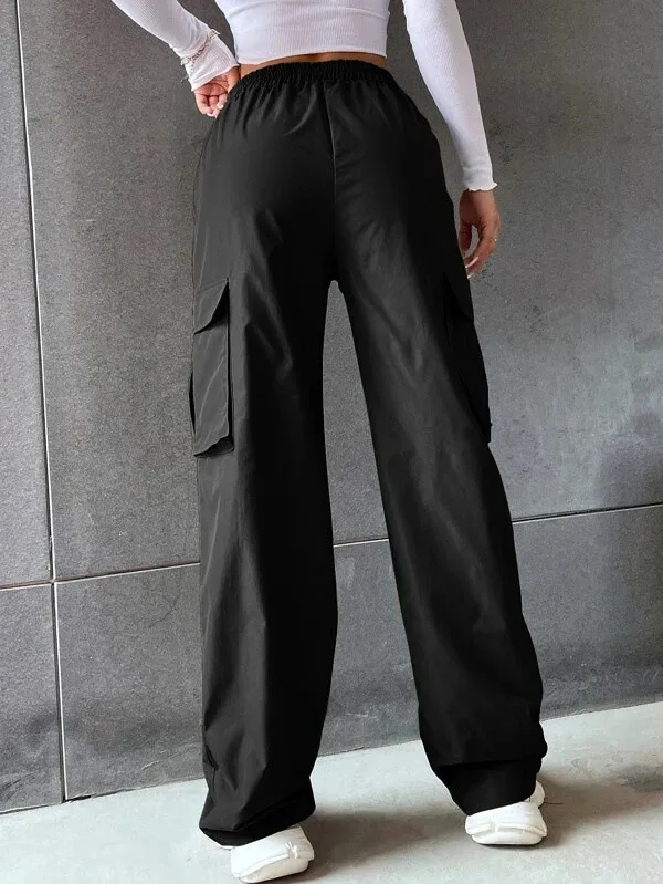 Women's Summer Thin High Waist Wide Leg Straight Casual Pants Breathable American Retro Sport Trousers Trendy Street Style Loose Fit display picture 5