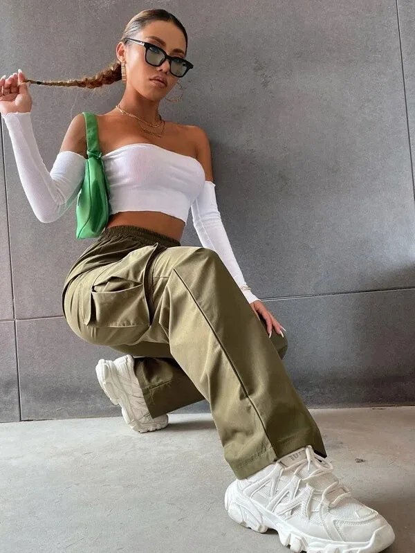 Women's Summer Thin High Waist Wide Leg Straight Casual Pants Breathable American Retro Sport Trousers Trendy Street Style Loose Fit display picture 11