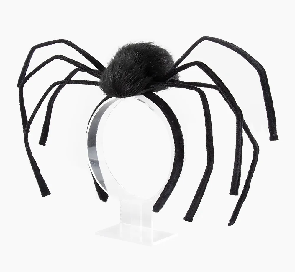 Halloween Headwear Spider Queen Costume Accessory Funny Hairband Velvet Material Festive Cosplay Item display picture 10
