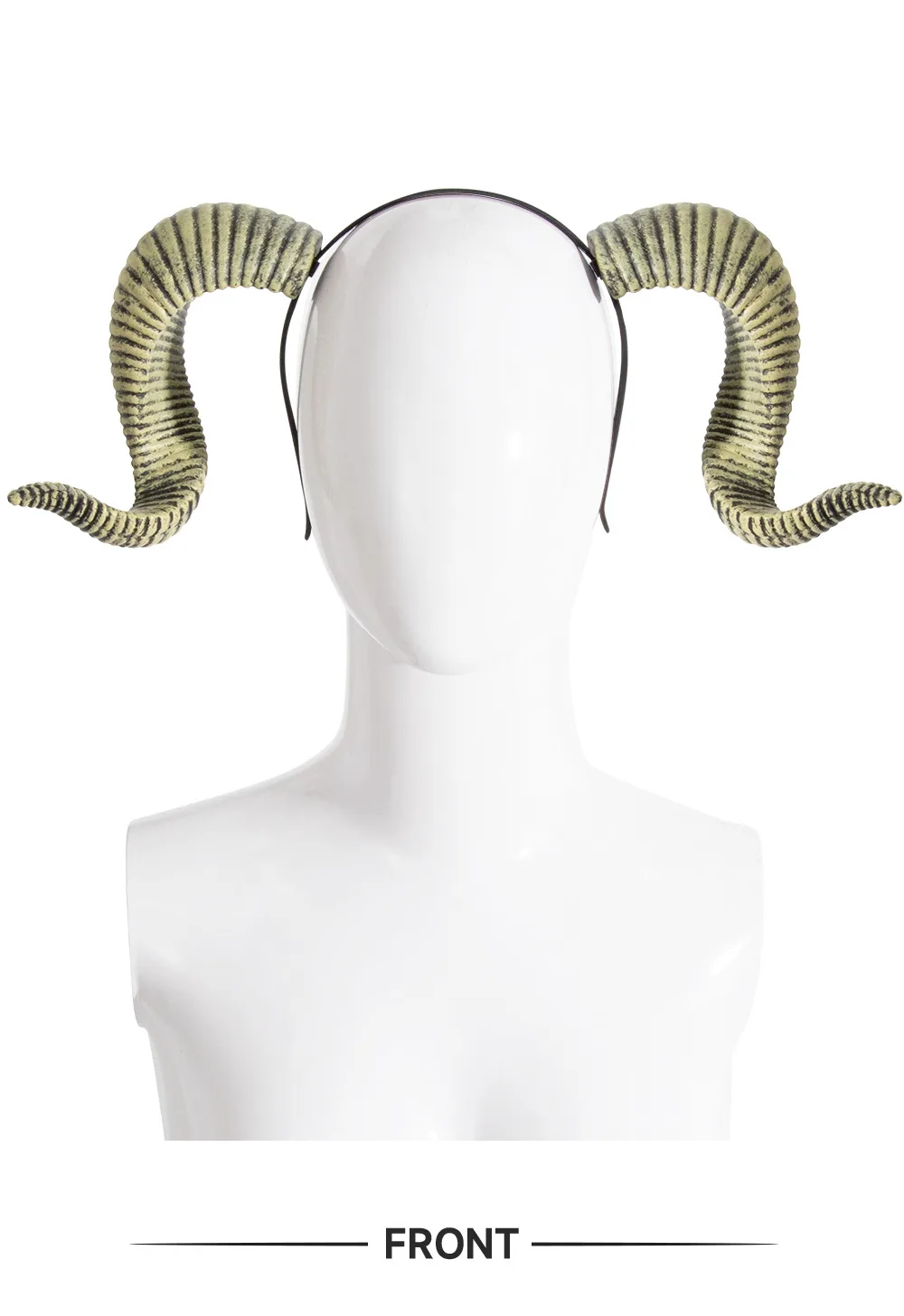 Halloween Dance Party DIY Detachable RP Bent Horn Hairband Festival Performance Headwear Accessory Handmade PU Material display picture 12