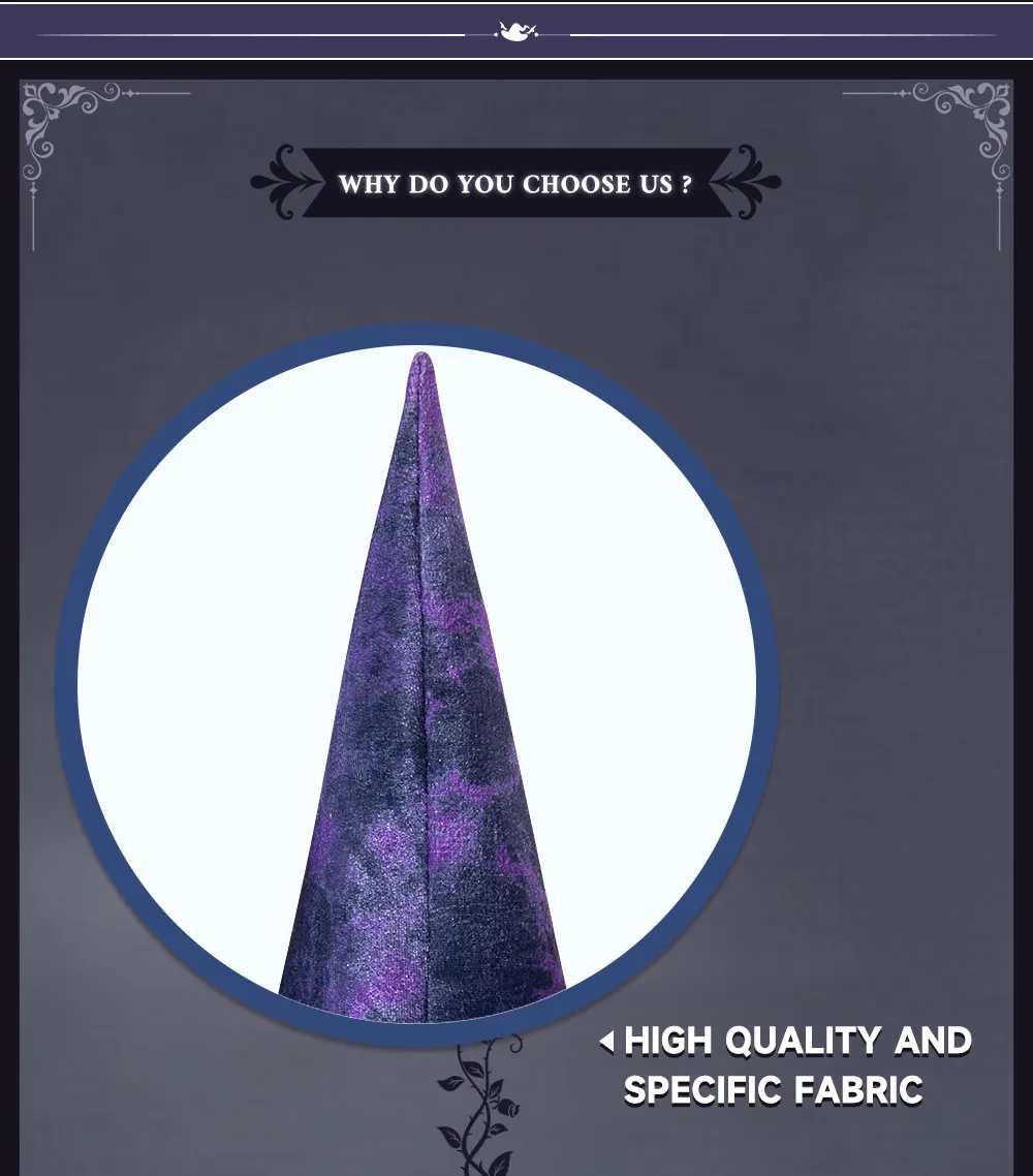 Halloween Baroque Gothic Net Witch Hat Fake Flower Queen Costume Accessory Elegant Festival Witch Hat Handmade Cloth Material display picture 4