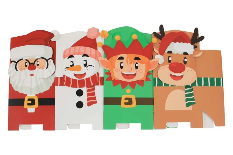 Christmas New Candy Box Christmas Pocket Box Gift Candy Packaging Paper Box Wedding Festival Supplies display picture 2