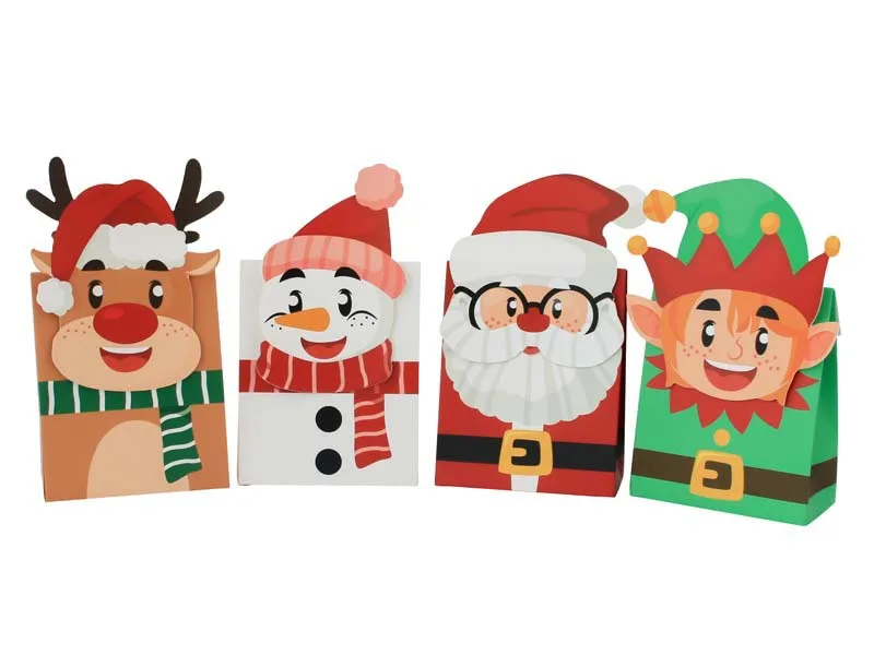 Christmas New Candy Box Christmas Pocket Box Gift Candy Packaging Paper Box Wedding Festival Supplies display picture 3