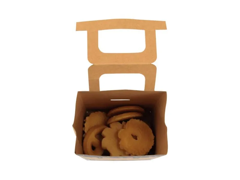 Christmas New Style Handheld Kraft Paper Candy Box Wedding Favor Sweet Sugar House Shaped Box Wedding Celebration Candy Box display picture 4