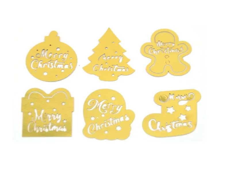 Christmas Triangle Candy Box Gold Card Wedding Sweets Packaging Paper Box Triangle Shaped Wedding Favor Container display picture 4