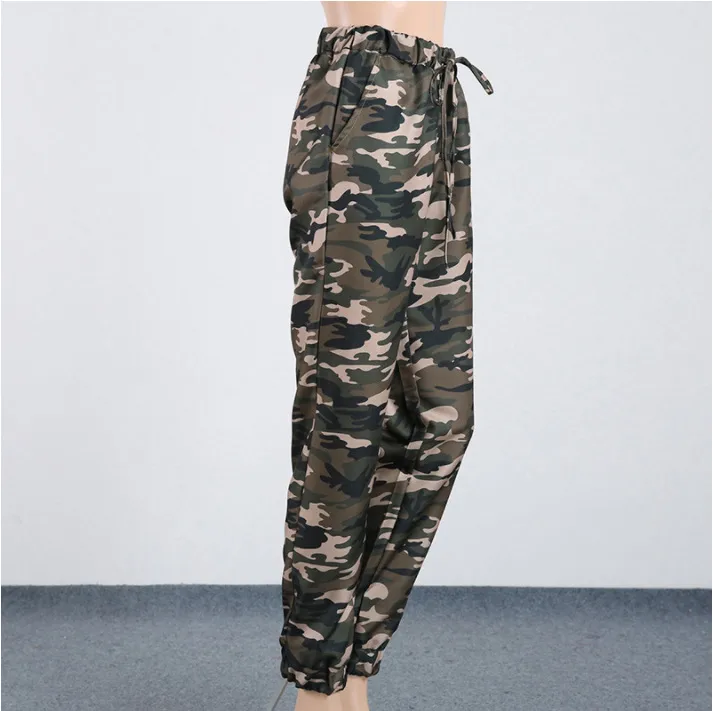 Style Camouflage Print Long Pants Casual Tapered Leggings Women's Loose Fit Cotton Polyester Blend display picture 6