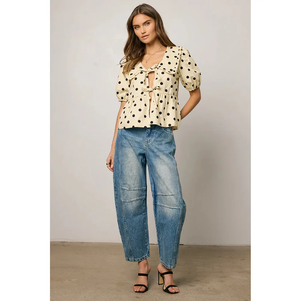 Fashionable Loose Wide Leg Denim Jeans  Style Washed Long Trousers Street Snap High Street Straight Tube display picture 3