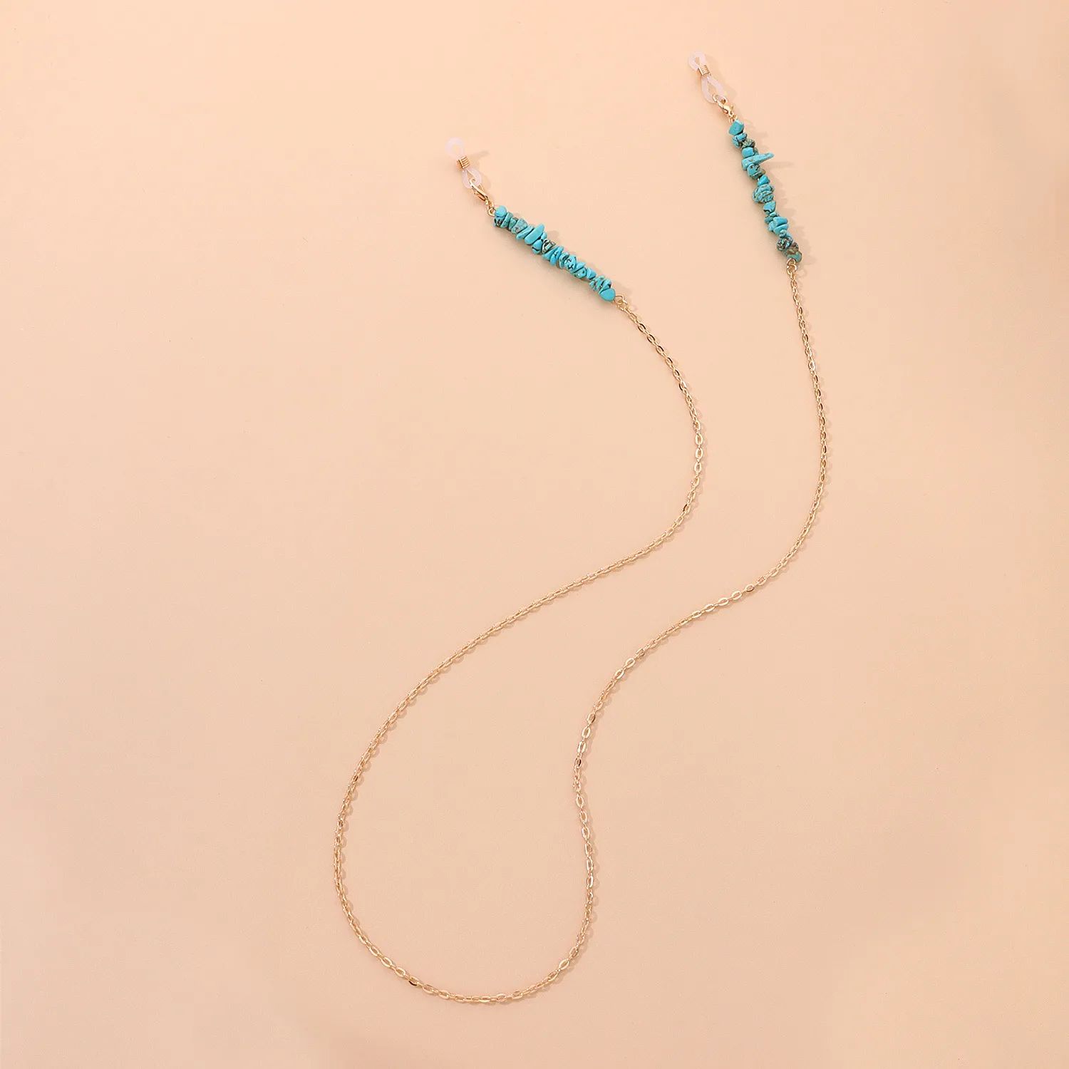 Fashionable Simple  Jewelry Turquoise Eyeglass Chain Personality Match Metal Glasses Accessories display picture 3