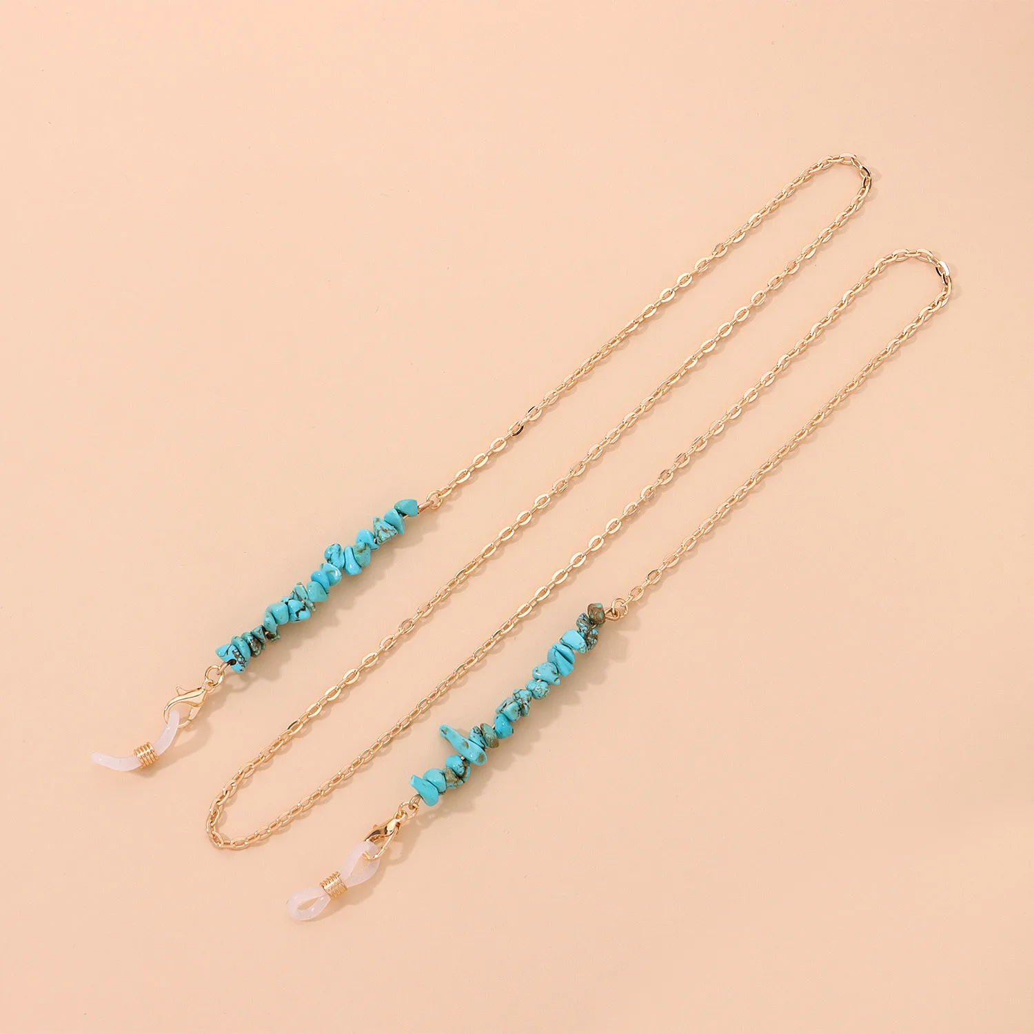 Fashionable Simple  Jewelry Turquoise Eyeglass Chain Personality Match Metal Glasses Accessories display picture 6