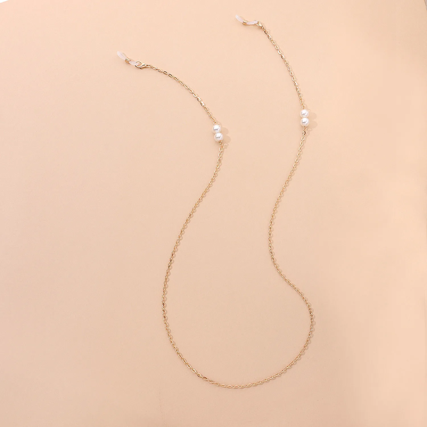 Fashion Pearl Chain Glasses Chain Simple And Elegant Metal Eyeglasses Accessories Popular Alloy Material display picture 3