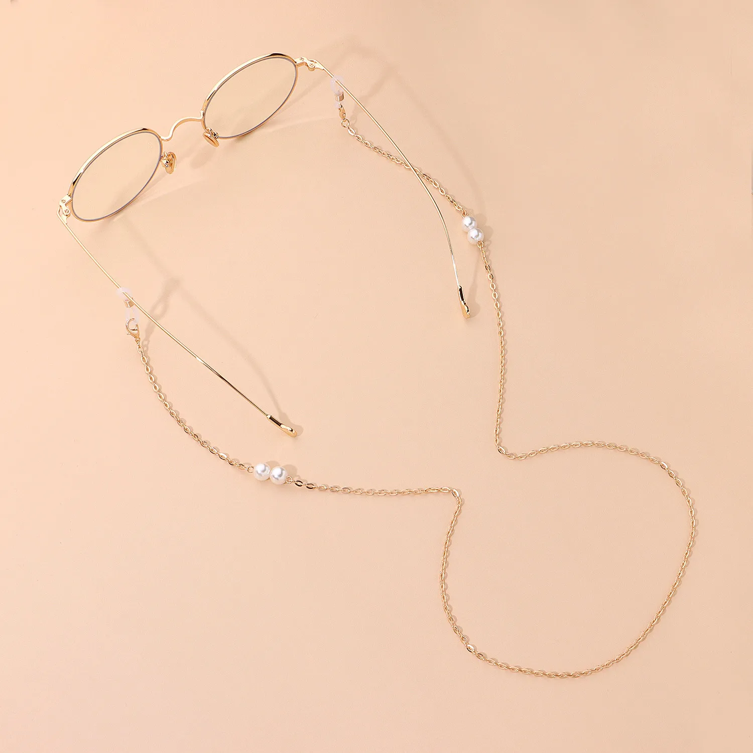 Fashion Pearl Chain Glasses Chain Simple And Elegant Metal Eyeglasses Accessories Popular Alloy Material display picture 1