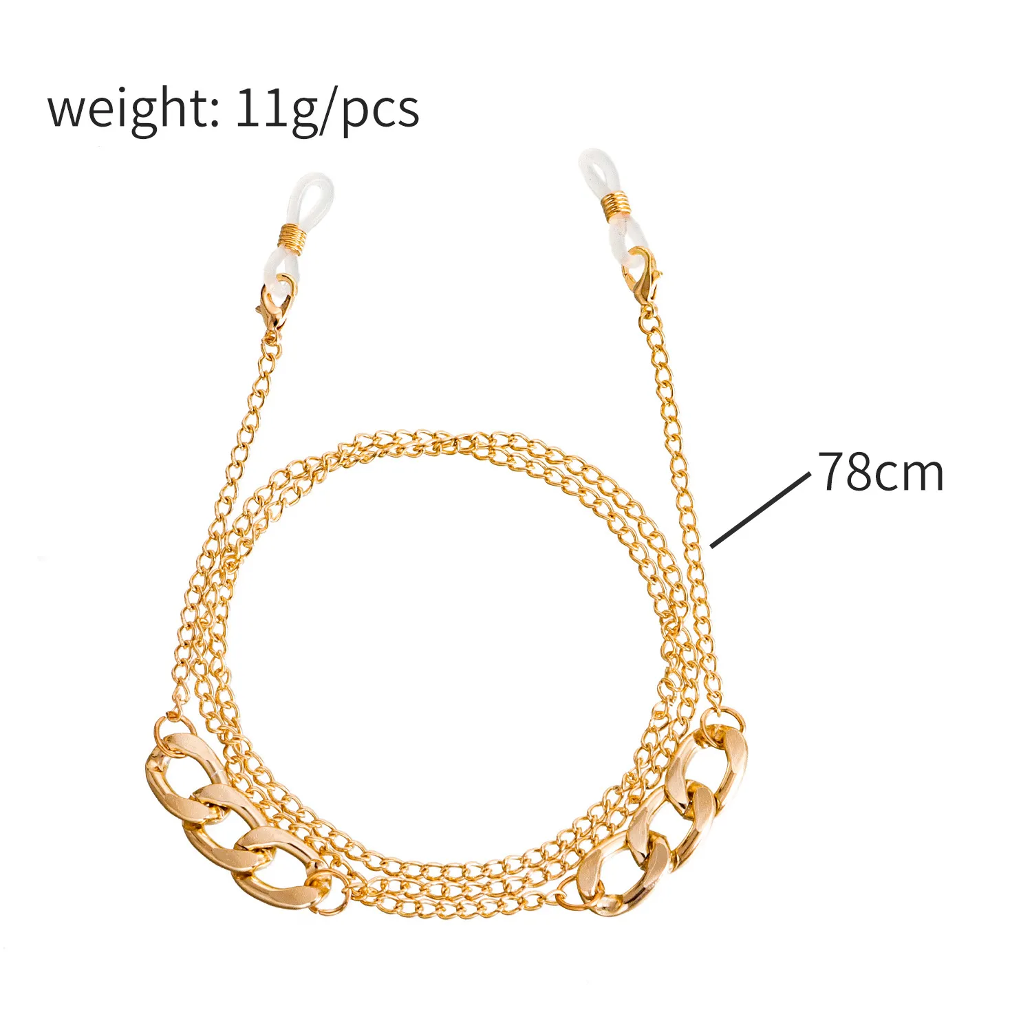 Metal Eyeglasses Chains Mask Chains Alloy Material Versatile Accessory For Holding Glasses And Masks Securely display picture 1
