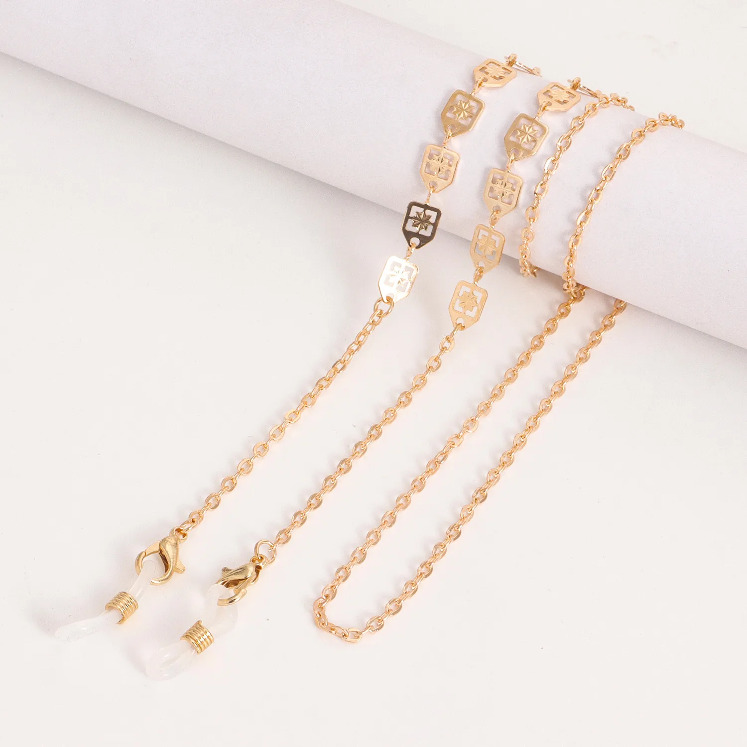 Fashion Metal Mask And Glasses Chain Simple Airplane Style Lanyard Eye Strap Alloy Material display picture 3