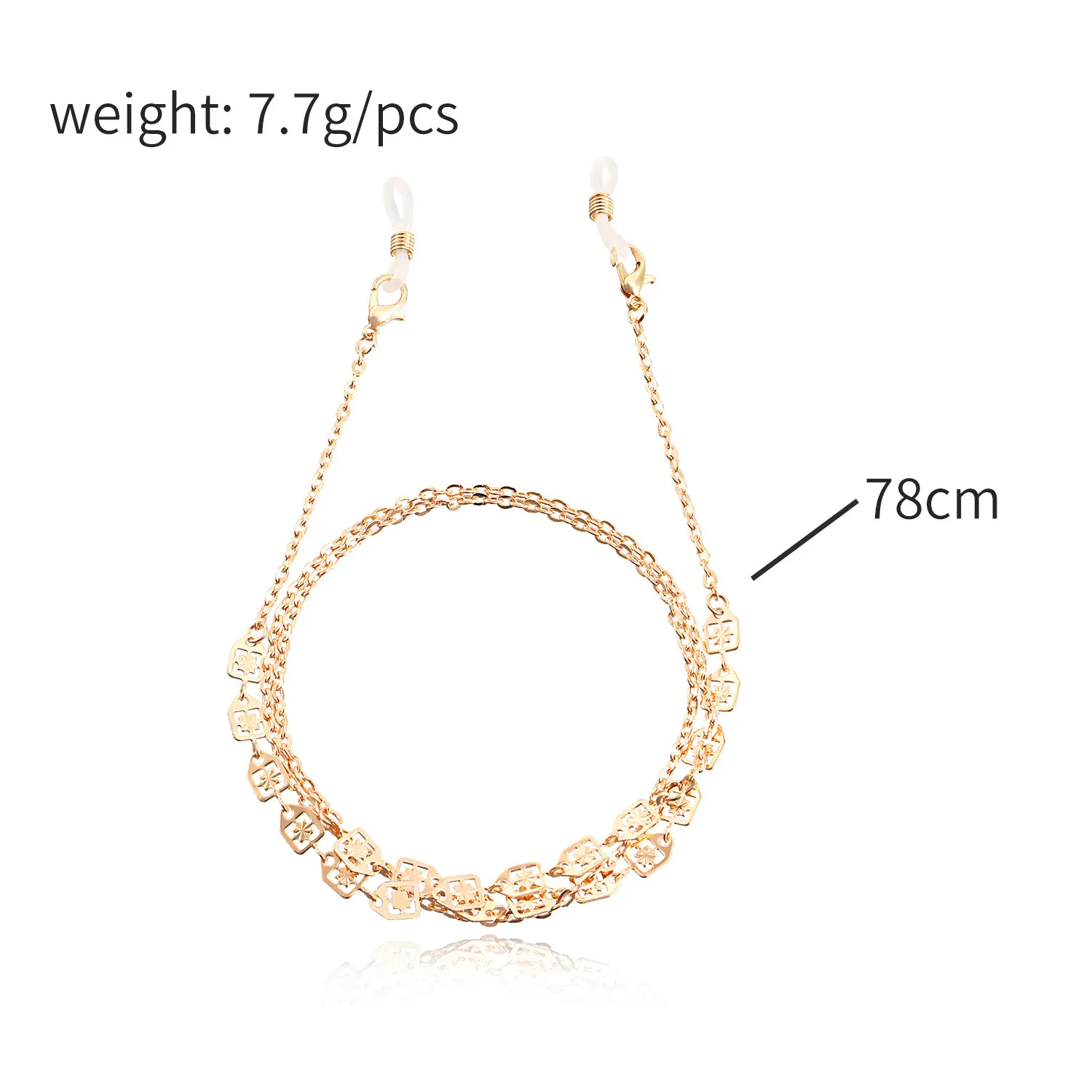 Fashion Metal Mask And Glasses Chain Simple Airplane Style Lanyard Eye Strap Alloy Material display picture 1