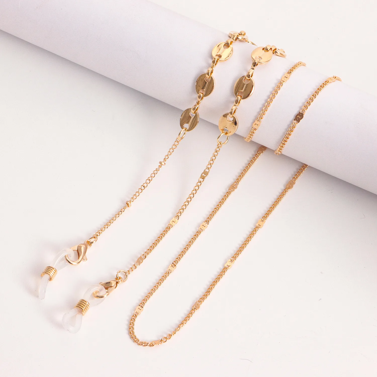 Metal Mask Chain Glasses Holder Alloy Material Eye Wear Accessory Double Purpose Chain For Masks And Glasses display picture 8