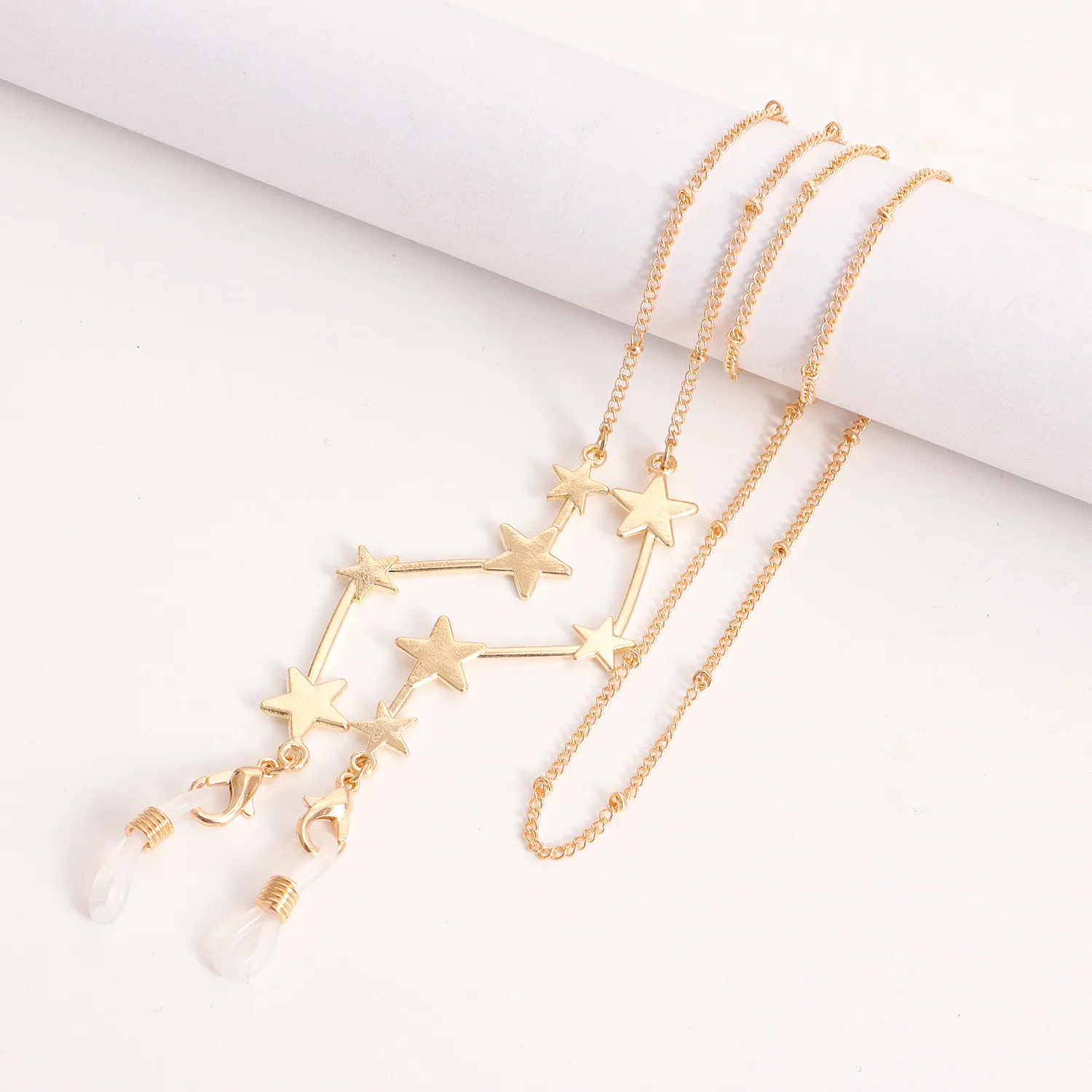 Style Metal Mask And Glasses Chain Butterfly Leaf Design Ins Fashion Alloy Material Eyewear Accessory display picture 4