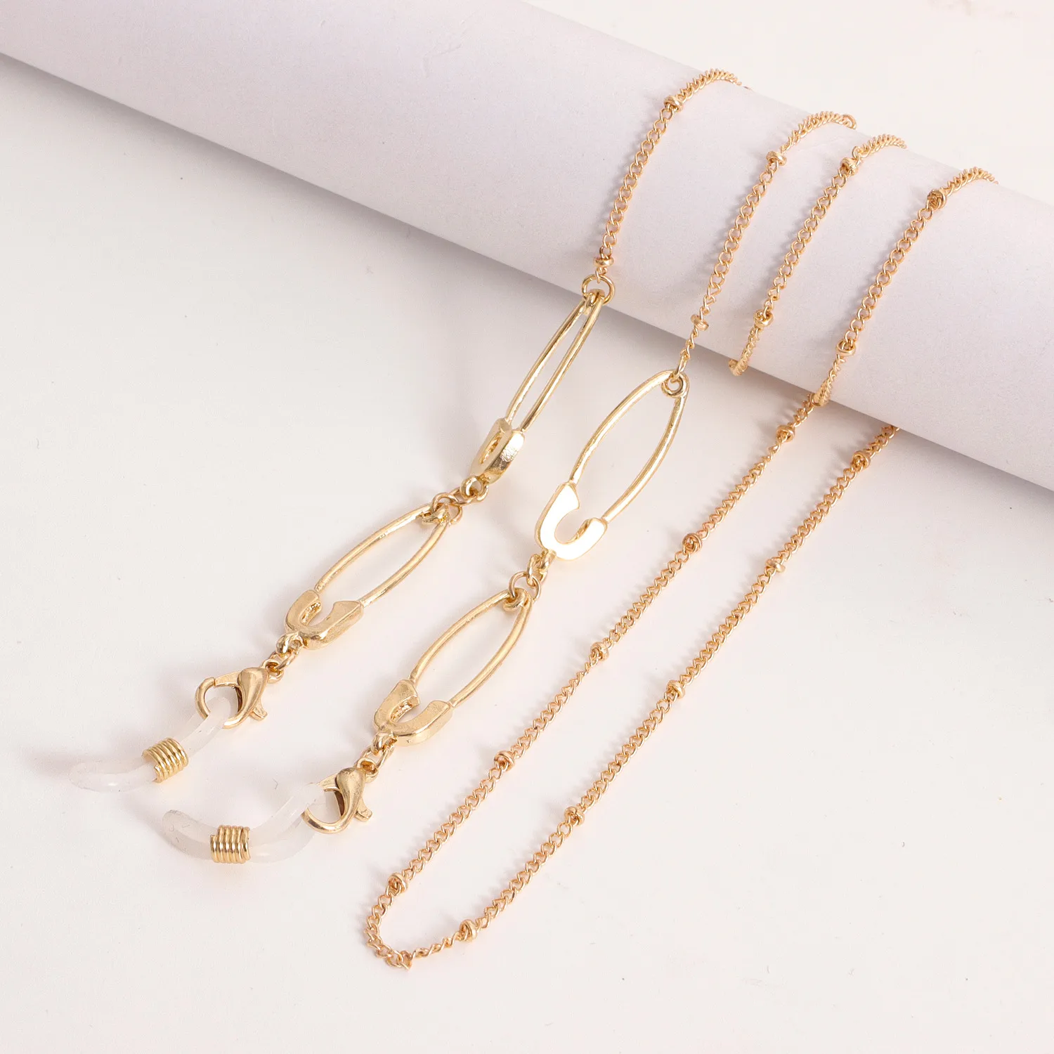 Style Metal Mask And Glasses Chain Butterfly Leaf Design Ins Fashion Alloy Material Eyewear Accessory display picture 7
