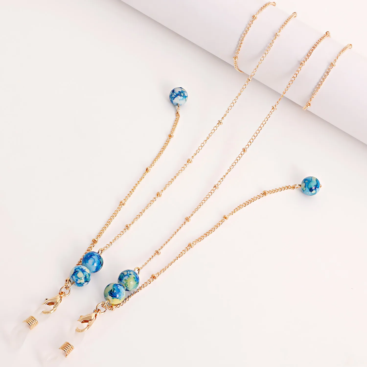Alloy Mask Chain Glasses Chain Stone Cartoon Mask Chain Glasses Hanging Necklace Combination Of Fashion And Functionality display picture 7