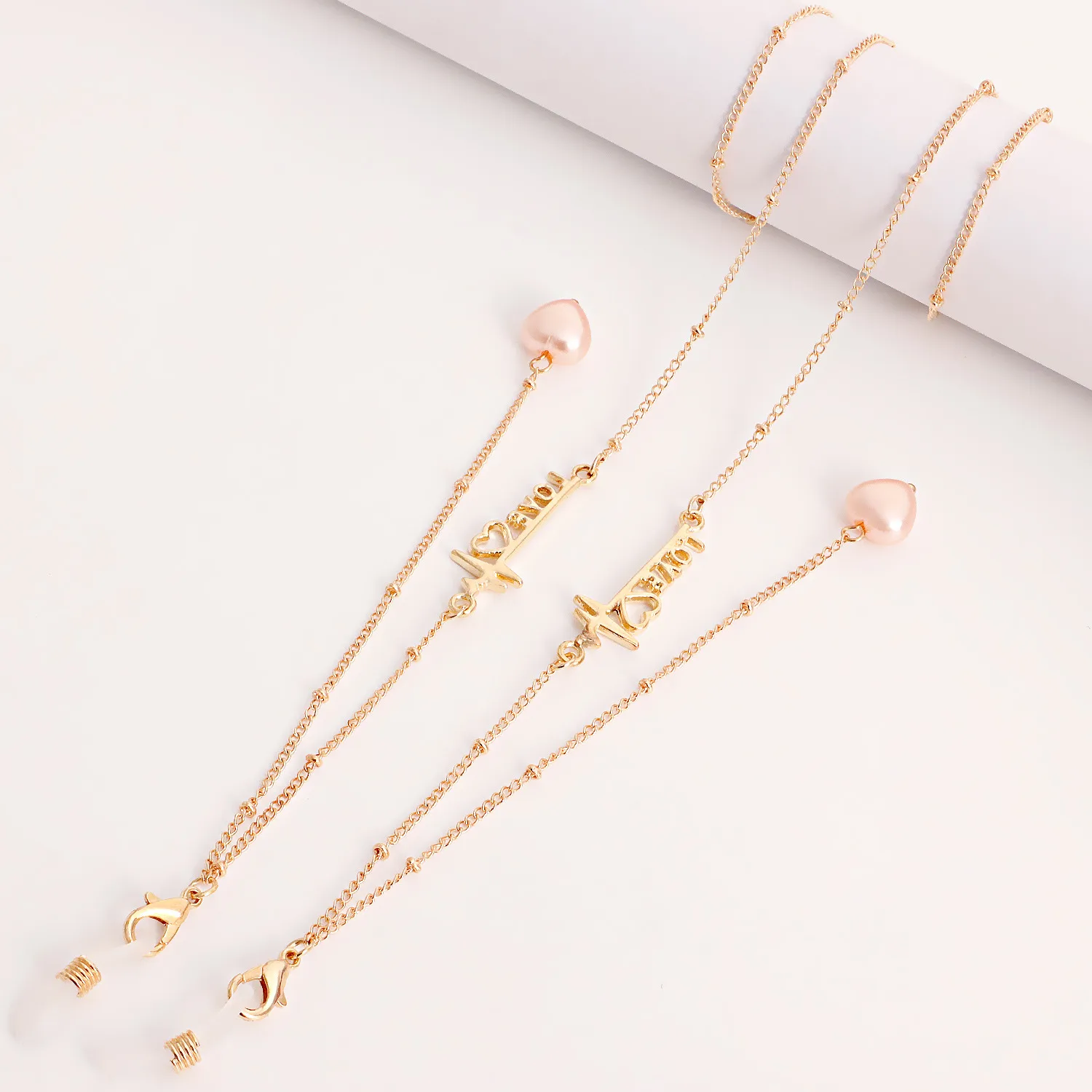 Alloy Mask Chain Glasses Chain Stone Cartoon Mask Chain Glasses Hanging Necklace Combination Of Fashion And Functionality display picture 8
