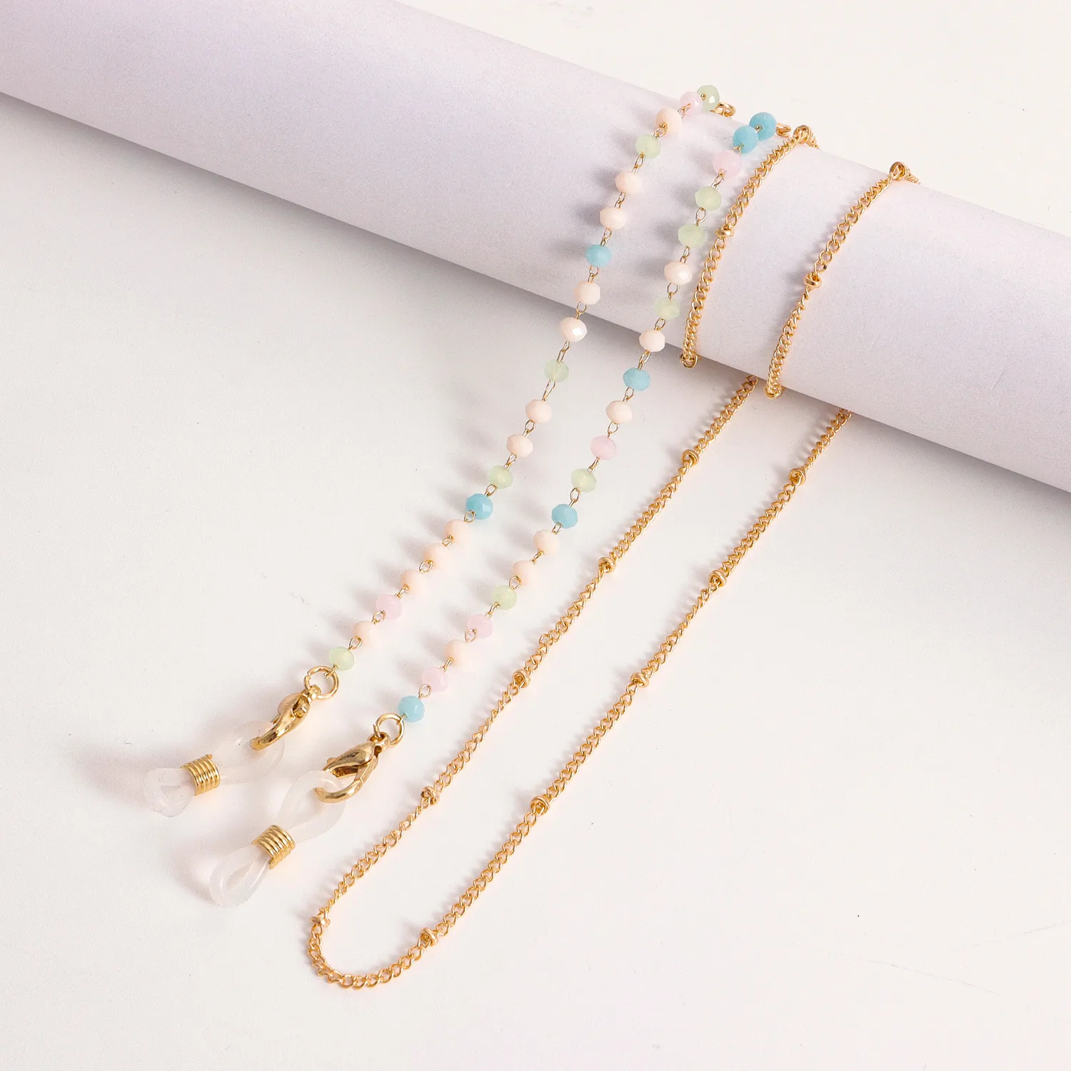 Style Colorful Crystal Eyeglass Chain Mask And Sunglasses Holder Fashionable Alloy Material Accessory display picture 6