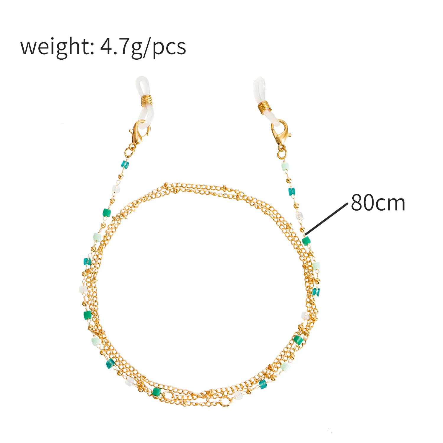 Style Colorful Crystal Eyeglass Chain Mask And Sunglasses Holder Fashionable Alloy Material Accessory display picture 1