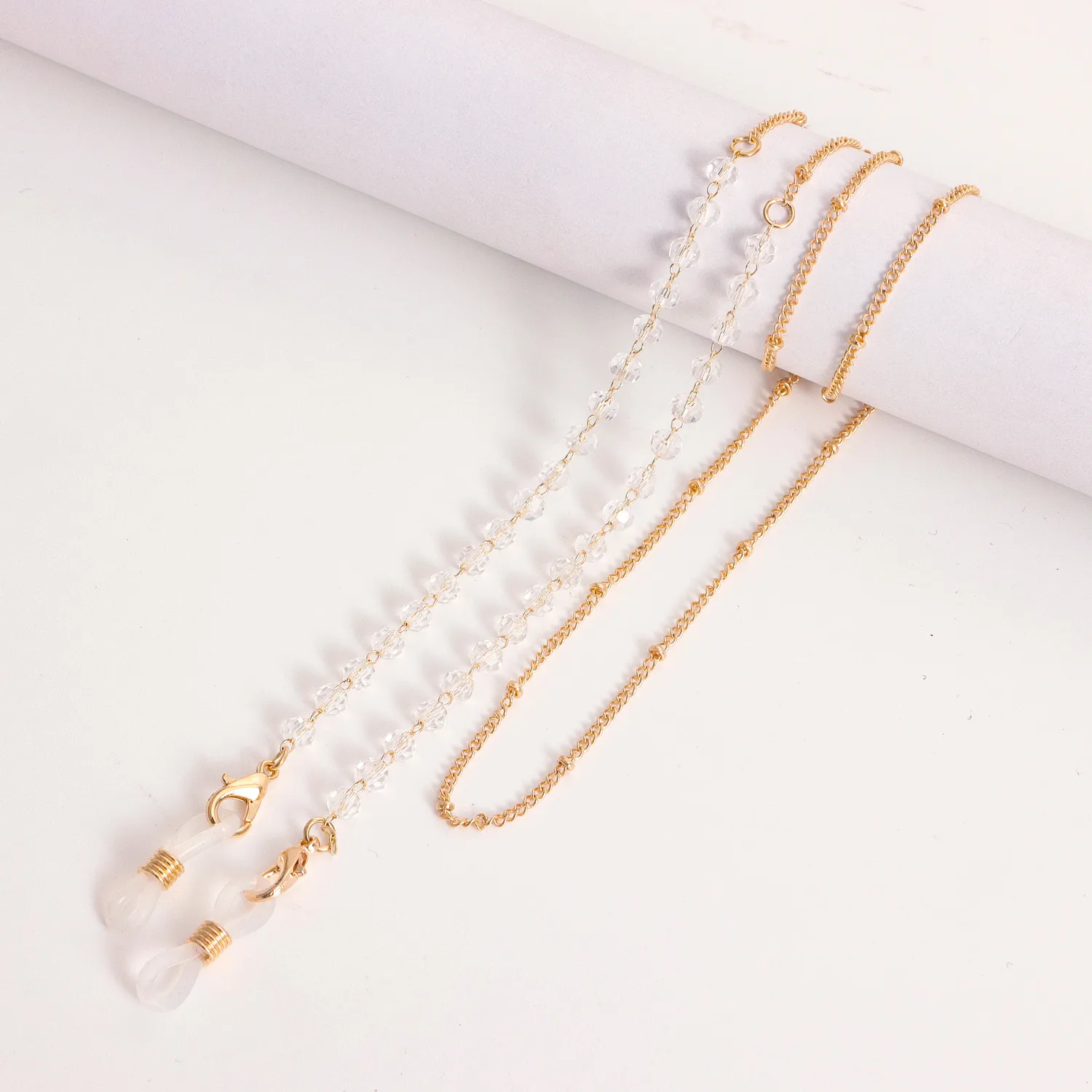 Style Colorful Crystal Eyeglass Chain Mask And Sunglasses Holder Fashionable Alloy Material Accessory display picture 4