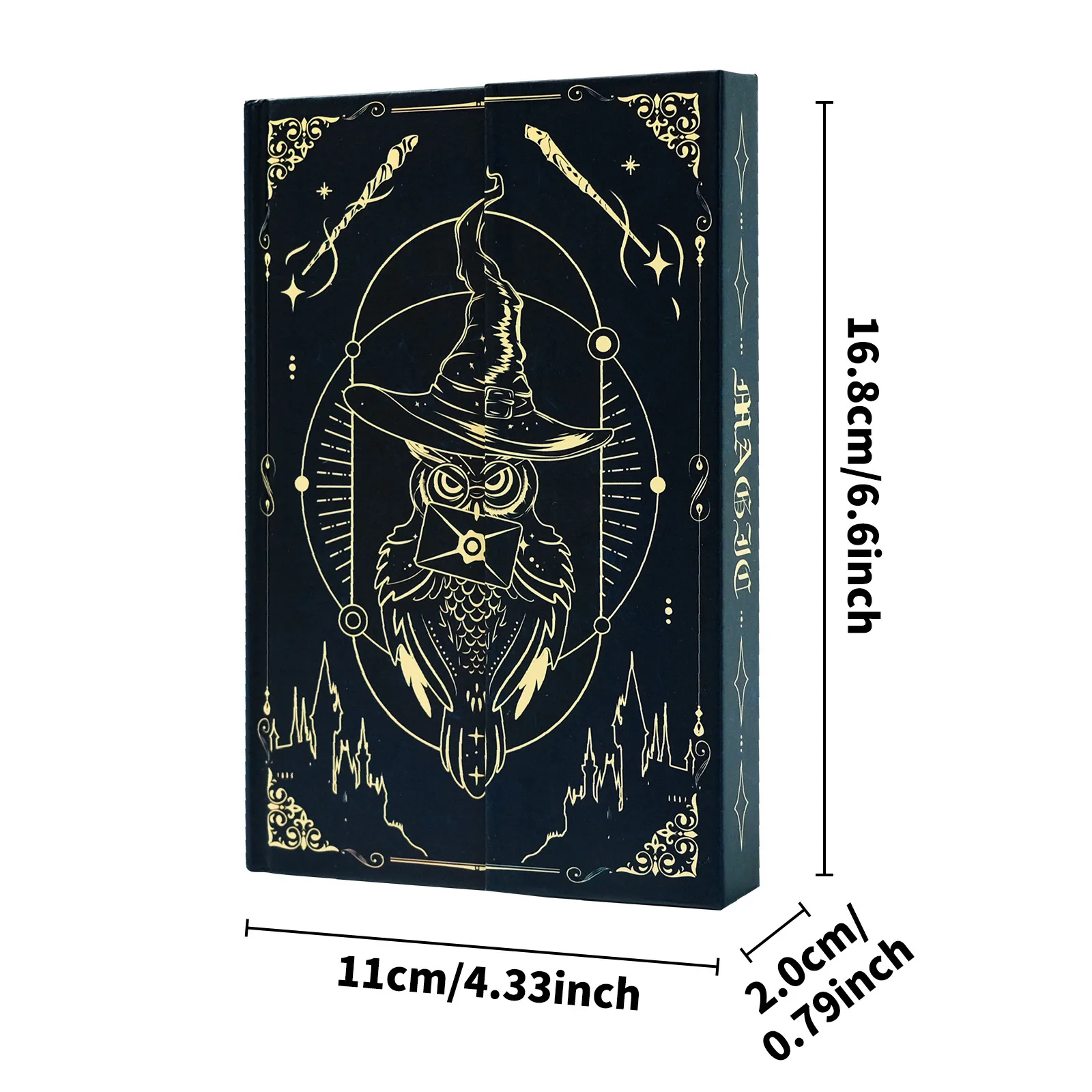 Creative Magic Hat Owl European Style High Aesthetic Value Student Business Gift Meeting Record Book Thickened Notebook display picture 6