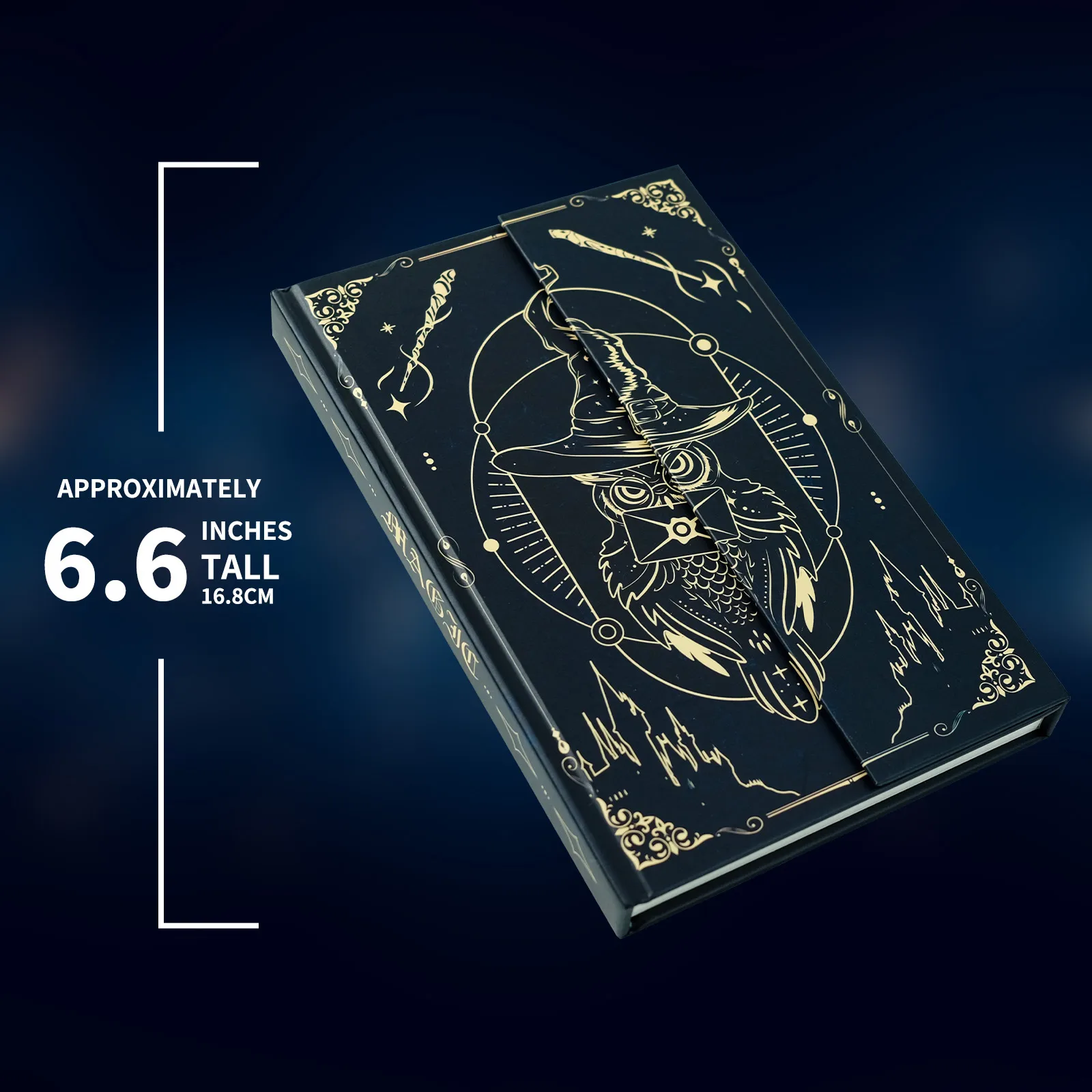 Creative Magic Hat Owl European Style High Aesthetic Value Student Business Gift Meeting Record Book Thickened Notebook display picture 3