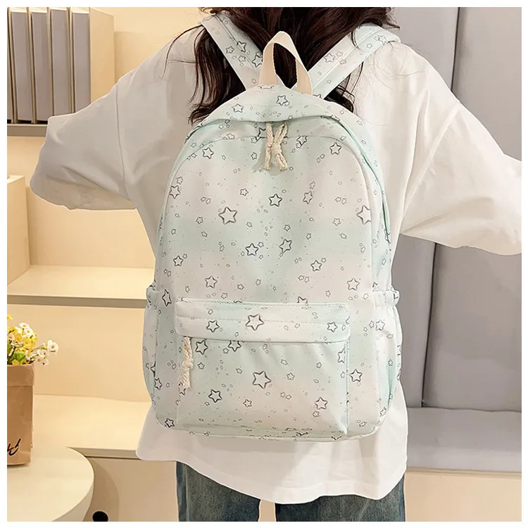 Casual New Style Star Backpack Women's Double Shoulder Bag Fresh Artistic Middle School Elementary School Student Bag display picture 15