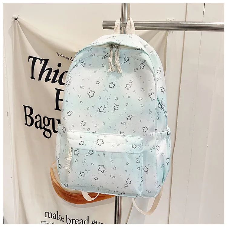 Casual New Style Star Backpack Women's Double Shoulder Bag Fresh Artistic Middle School Elementary School Student Bag display picture 19