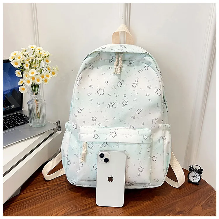 Casual New Style Star Backpack Women's Double Shoulder Bag Fresh Artistic Middle School Elementary School Student Bag display picture 22