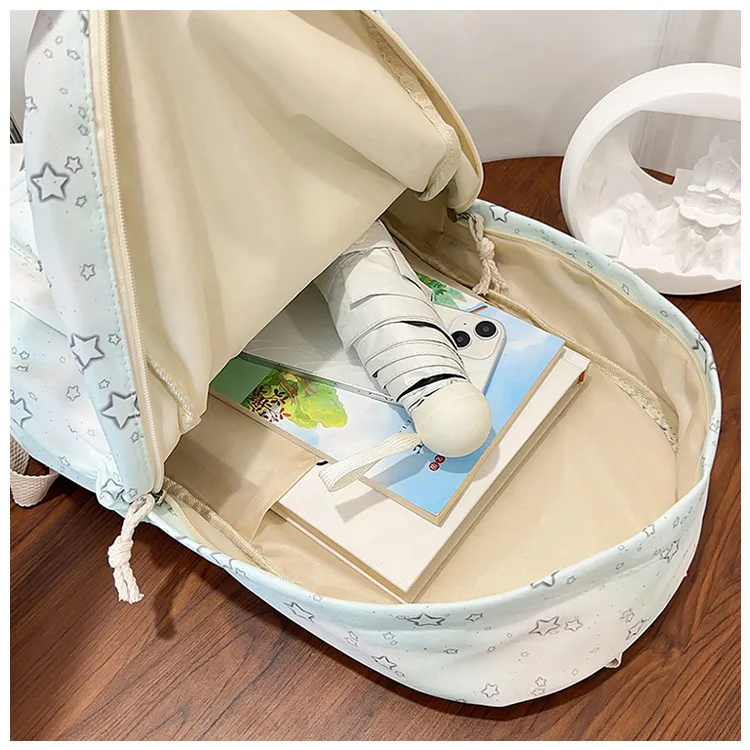Casual New Style Star Backpack Women's Double Shoulder Bag Fresh Artistic Middle School Elementary School Student Bag display picture 34