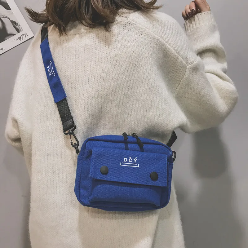 New Style Canvas Student Bag Women's Crossbody Shoulder Bag Simple Quality Fresh Sweet Fashion Small Bags Leisure Travel display picture 38