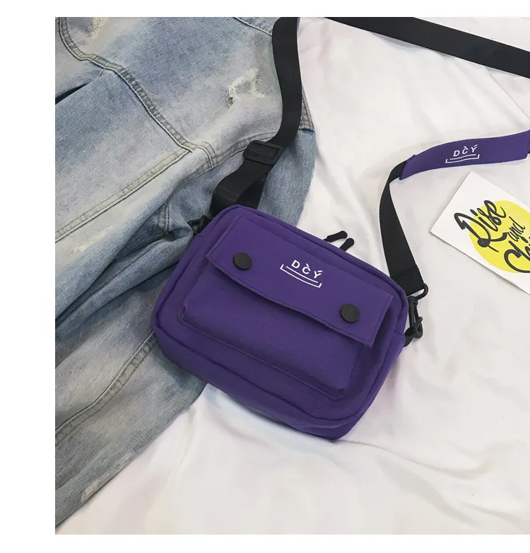 New Style Canvas Student Bag Women's Crossbody Shoulder Bag Simple Quality Fresh Sweet Fashion Small Bags Leisure Travel display picture 20