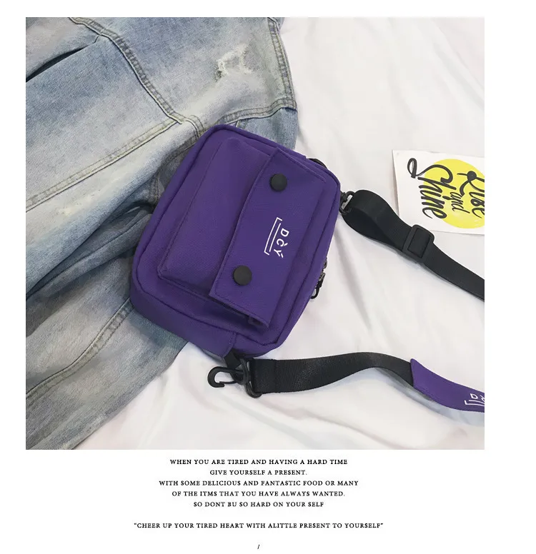 New Style Canvas Student Bag Women's Crossbody Shoulder Bag Simple Quality Fresh Sweet Fashion Small Bags Leisure Travel display picture 21