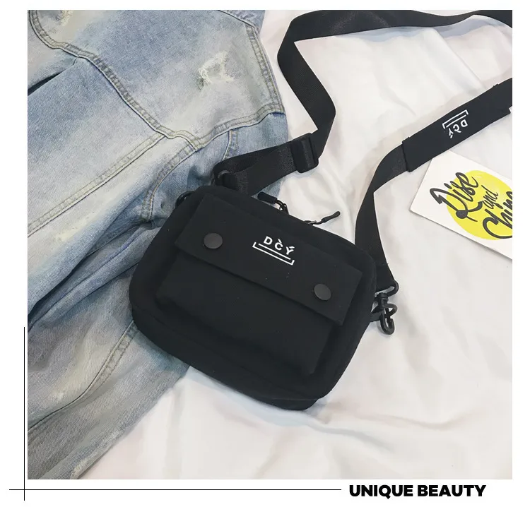 New Style Canvas Student Bag Women's Crossbody Shoulder Bag Simple Quality Fresh Sweet Fashion Small Bags Leisure Travel display picture 22