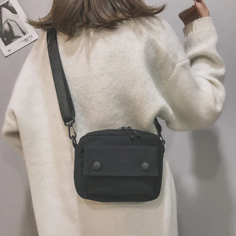 New Style Canvas Student Bag Women's Crossbody Shoulder Bag Simple Quality Fresh Sweet Fashion Small Bags Leisure Travel display picture 32