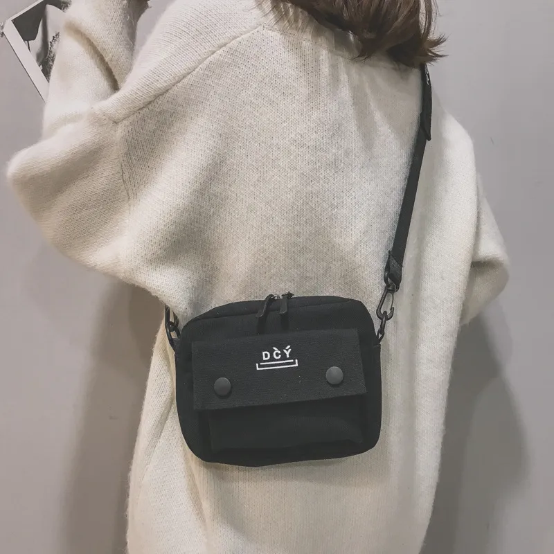 New Style Canvas Student Bag Women's Crossbody Shoulder Bag Simple Quality Fresh Sweet Fashion Small Bags Leisure Travel display picture 33