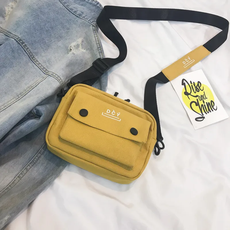 New Style Canvas Student Bag Women's Crossbody Shoulder Bag Simple Quality Fresh Sweet Fashion Small Bags Leisure Travel display picture 34
