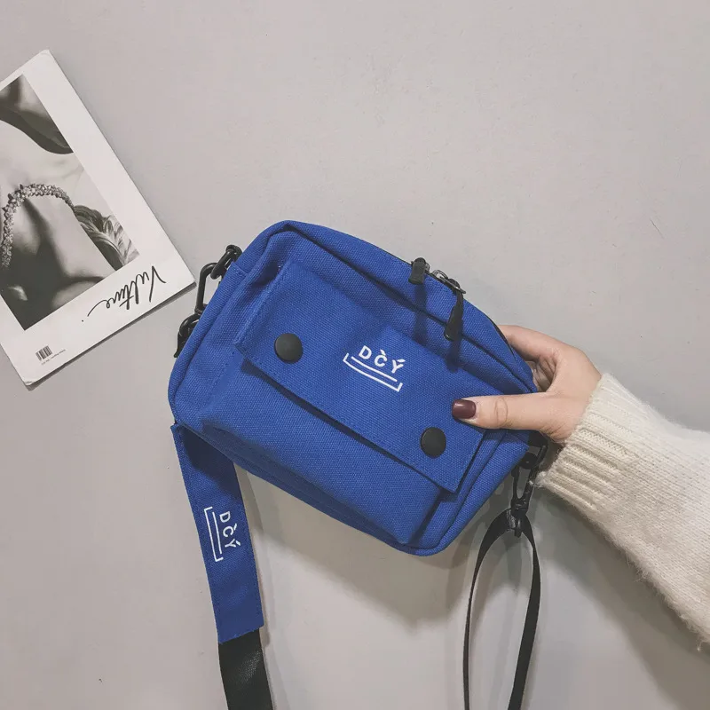 New Style Canvas Student Bag Women's Crossbody Shoulder Bag Simple Quality Fresh Sweet Fashion Small Bags Leisure Travel display picture 40