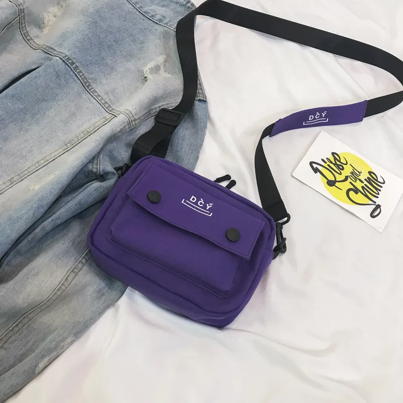 New Style Canvas Student Bag Women's Crossbody Shoulder Bag Simple Quality Fresh Sweet Fashion Small Bags Leisure Travel display picture 52