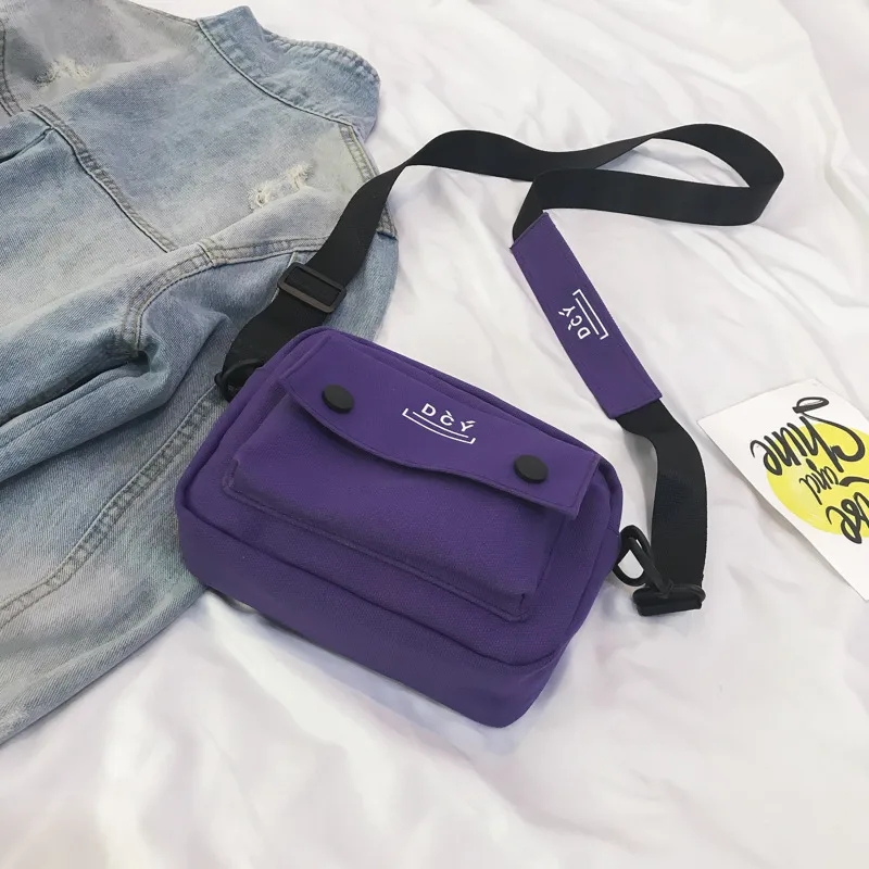 New Style Canvas Student Bag Women's Crossbody Shoulder Bag Simple Quality Fresh Sweet Fashion Small Bags Leisure Travel display picture 58