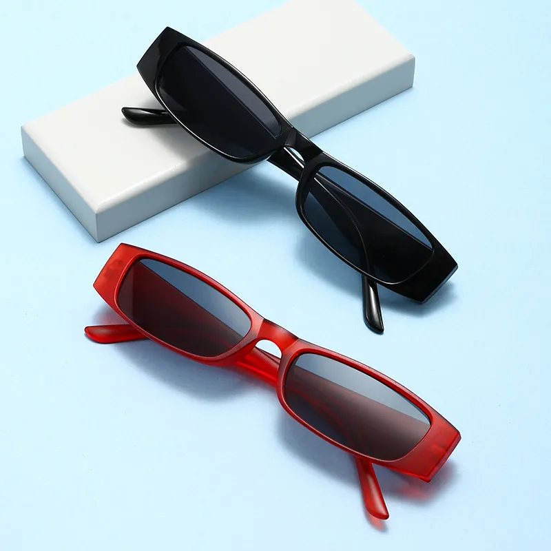 Retro  Square Sunglasses Unisex Fashionable Street Snap Small Frame Optical Glasses For Men And Women display picture 2