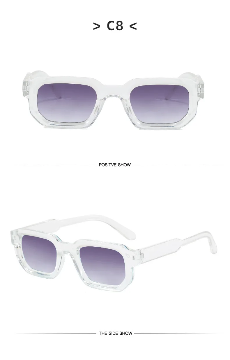 Square Small Frame Sunglasses Fashionable Retro  Style Personality Sun Glasses Unisex Travel Fishing Sunscreen display picture 15