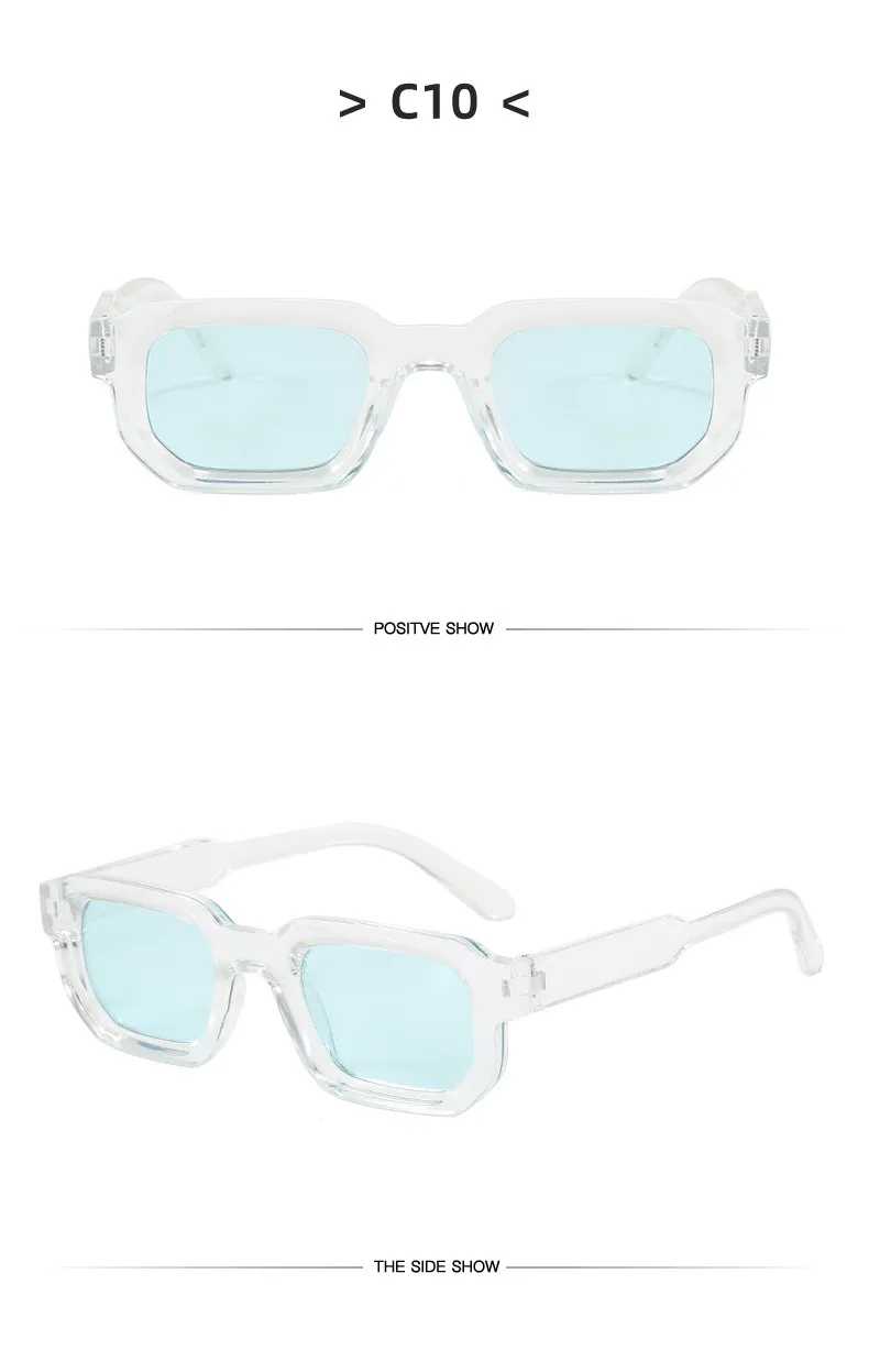 Square Small Frame Sunglasses Fashionable Retro  Style Personality Sun Glasses Unisex Travel Fishing Sunscreen display picture 17