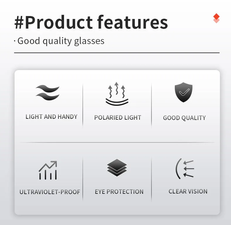 Square Outdoor Sports Cycling Polarized Sunglasses Men Women Driver Fishing Goggles Full Frame Oval Lens TAC Material Elegant display picture 2