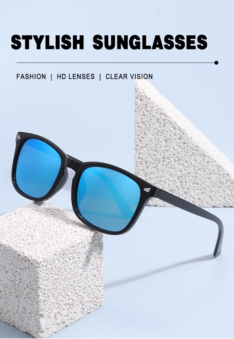 Square Full Frame UV Protection Sunglasses For Men And Women Leopard Pattern Fashionable High-End Sun Glasses Black PC Material display picture 1