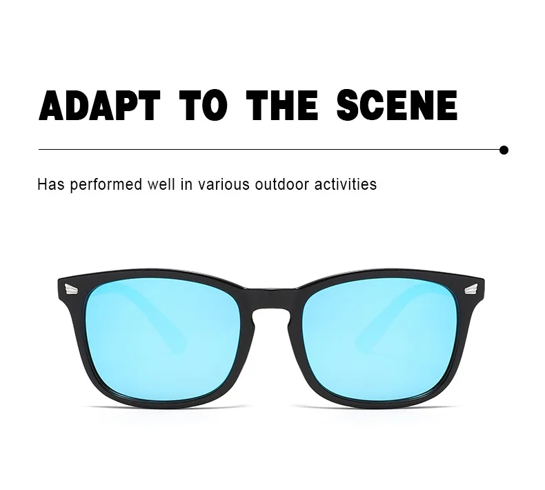 Square Full Frame UV Protection Sunglasses For Men And Women Leopard Pattern Fashionable High-End Sun Glasses Black PC Material display picture 2