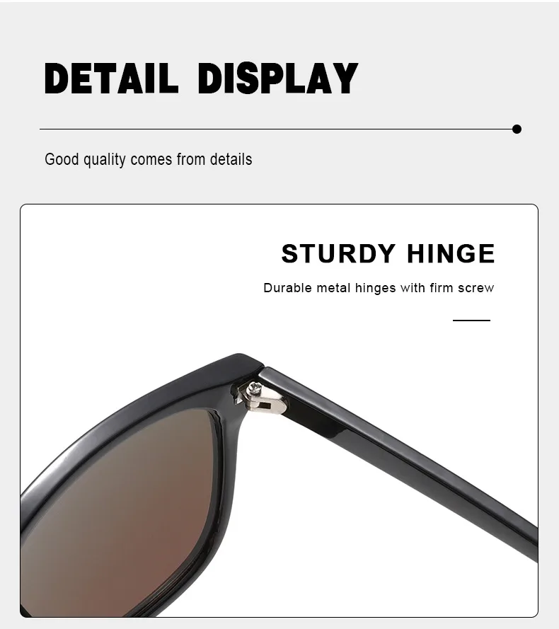 Square Full Frame UV Protection Sunglasses For Men And Women Leopard Pattern Fashionable High-End Sun Glasses Black PC Material display picture 5